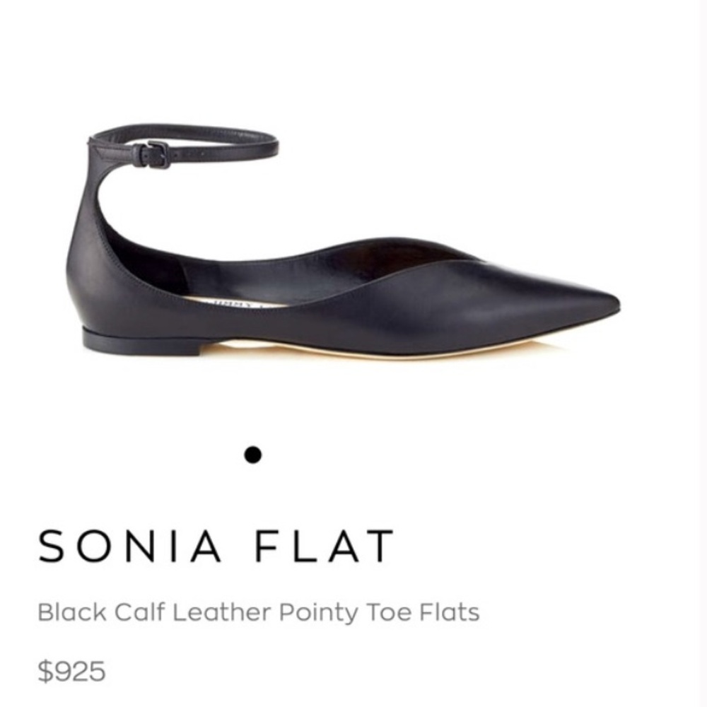 Jimmy Choo Sonia Ballerina Flats in Magenta - Nearly New - Picture 5 of 5